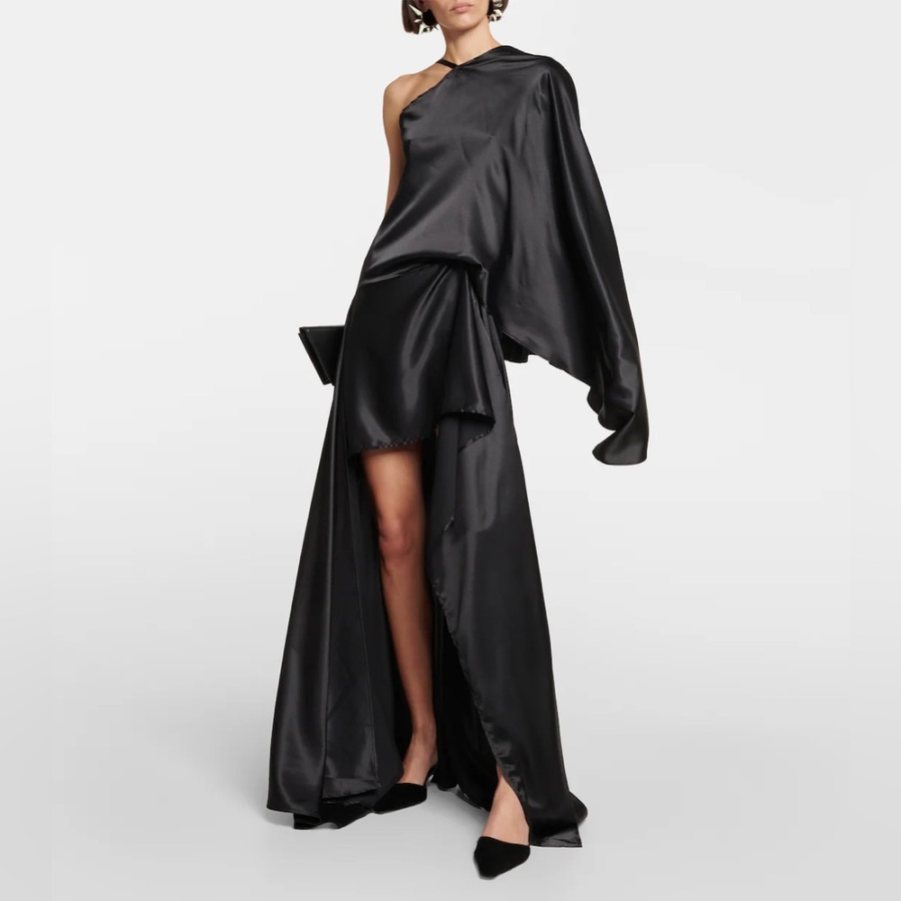 ACNE STUDIOS Asymmetric satin gown